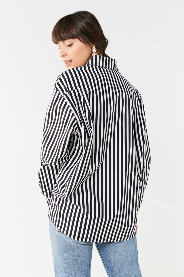 House Of Sunny 802 Striped Button-Down Top #2