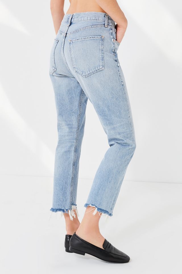 AGOLDE Riley High Rise Cropped Jean Doubt