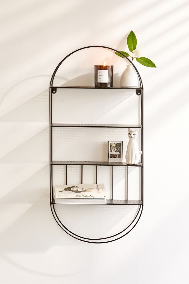 Wire Oval Wall Shelf #1