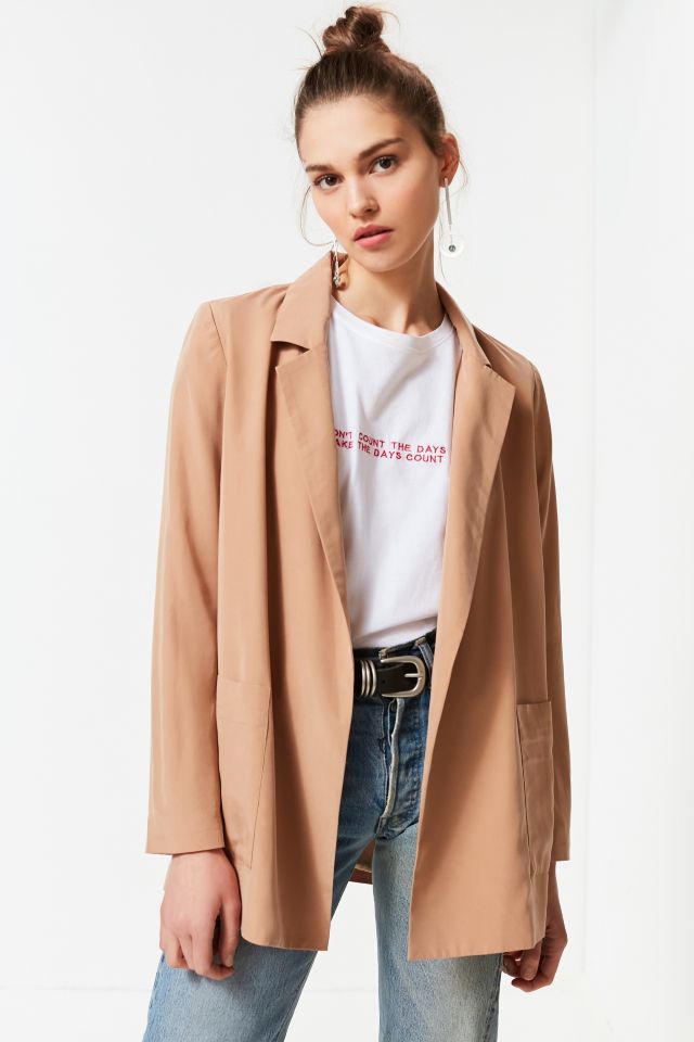 UO Drapey Belted Blazer | Urban Outfitters