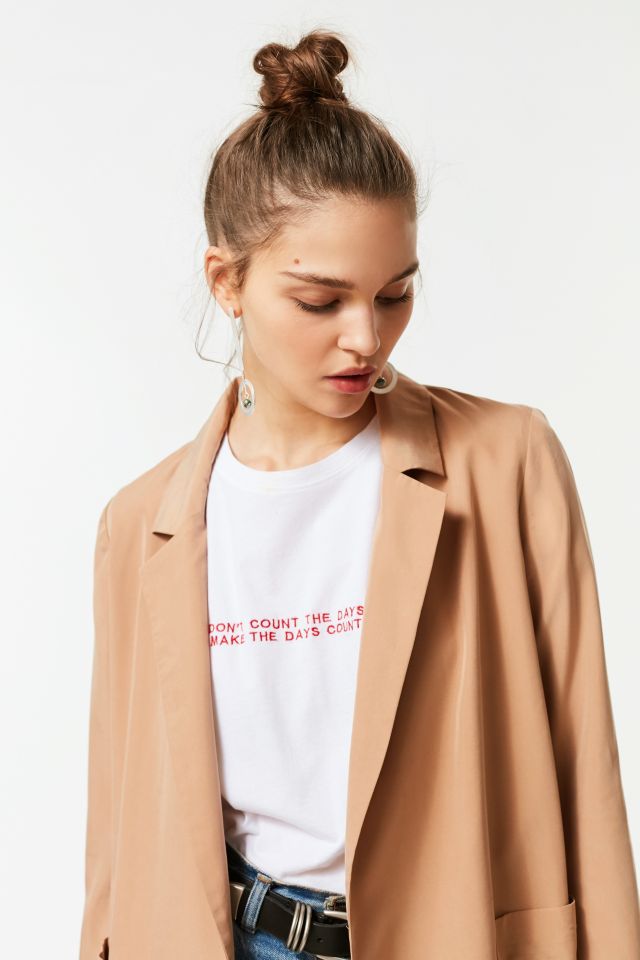 UO Drapey Belted Blazer #4
