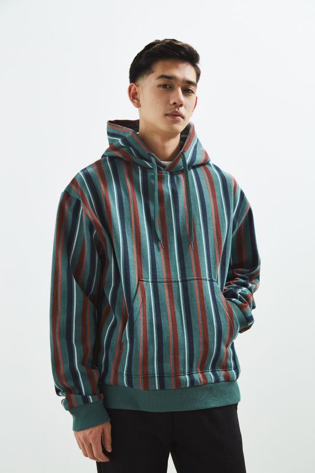 Urban outfitters striped clearance hoodie