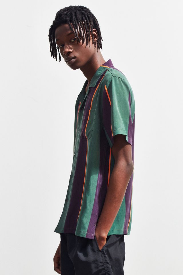 Chemise Boutonnée Manches Courtes Stussy Big Stripe #2