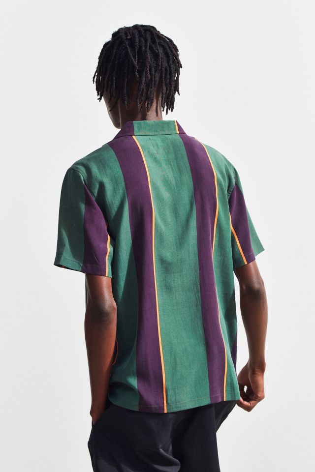 Chemise Boutonnée Manches Courtes Stussy Big Stripe #3