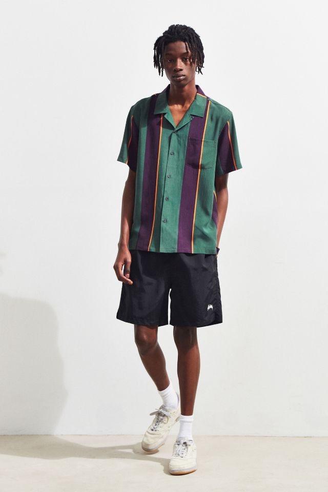 Chemise Boutonnée Manches Courtes Stussy Big Stripe #5