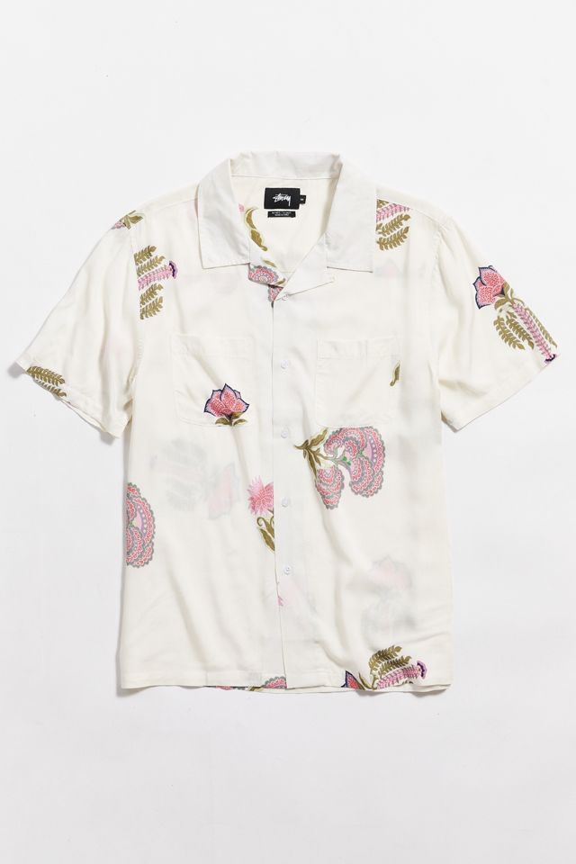 Stussy Hana Rayon Short Sleeve Button-Down Shirt #1