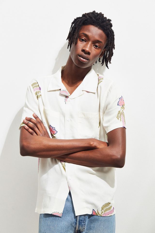 Stussy Hana Rayon Short Sleeve Button-Down Shirt #2
