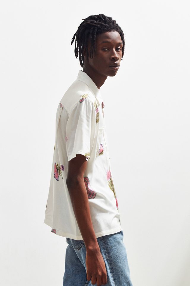 Stussy Hana Rayon Short Sleeve Button-Down Shirt #3