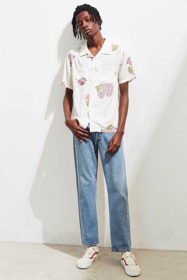 Stussy Hana Rayon Short Sleeve Button-Down Shirt #5