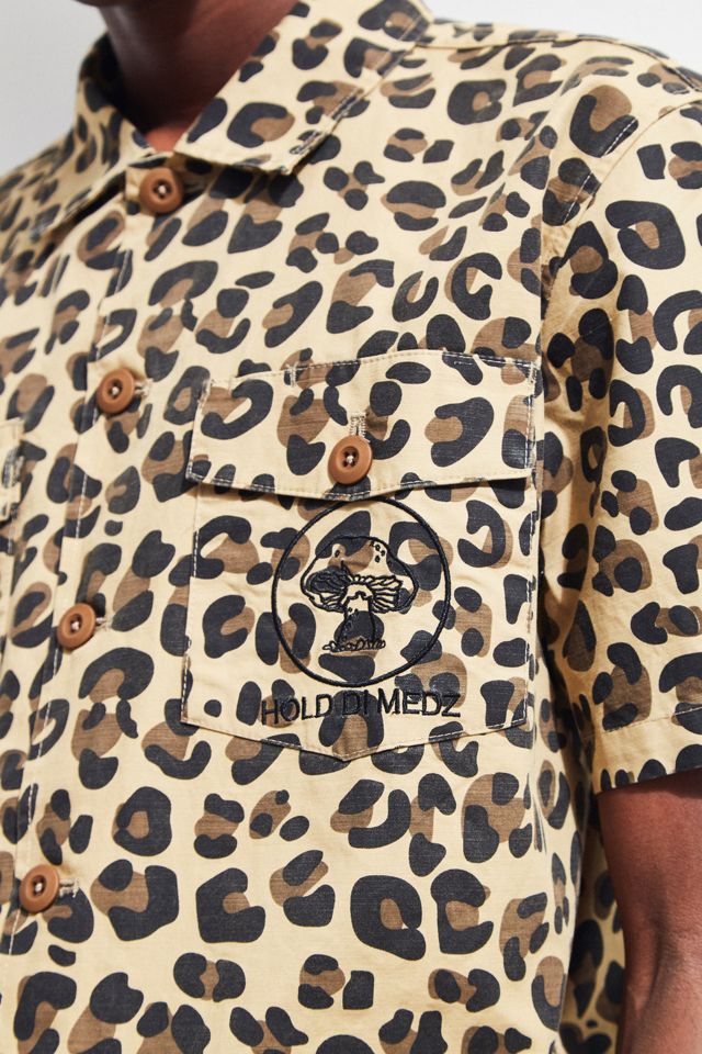 Stussy Leopard Short Sleeve BDU Shirt #1