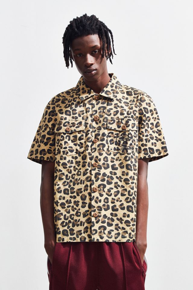 Stussy Leopard Short Sleeve BDU Shirt #2