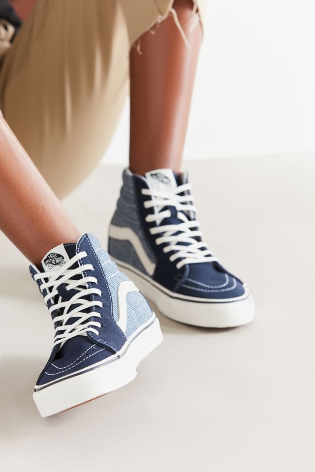 Vans Sk8-Hi Patchwork Denim Sneaker #1