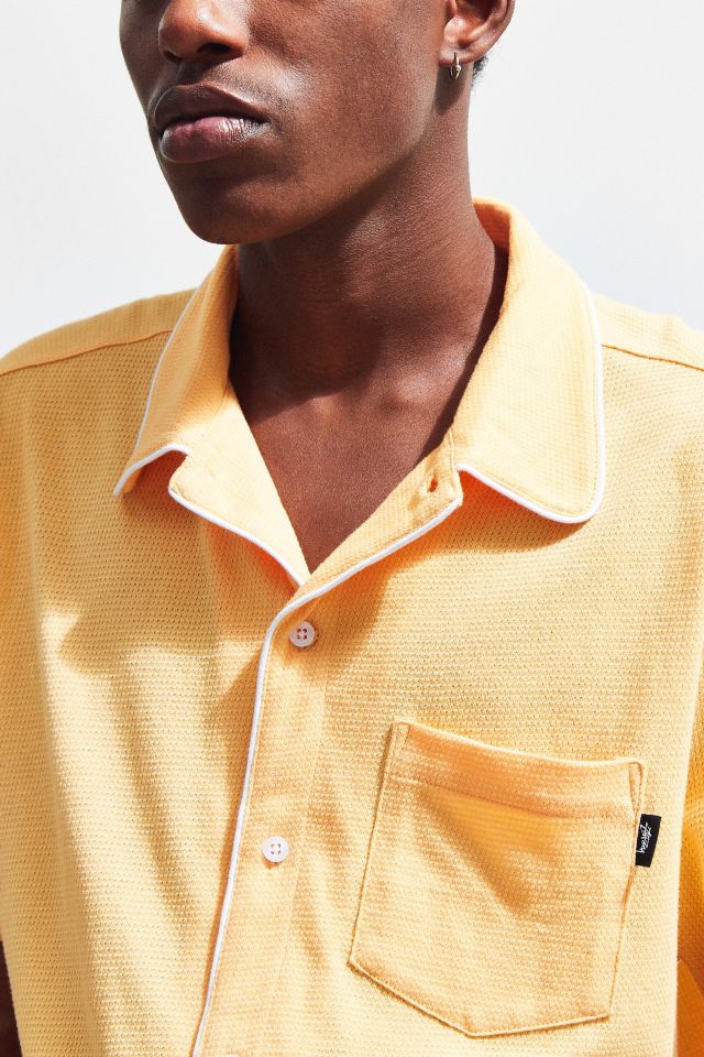 Stussy Sid Mesh Short Sleeve Button-Down Shirt #4