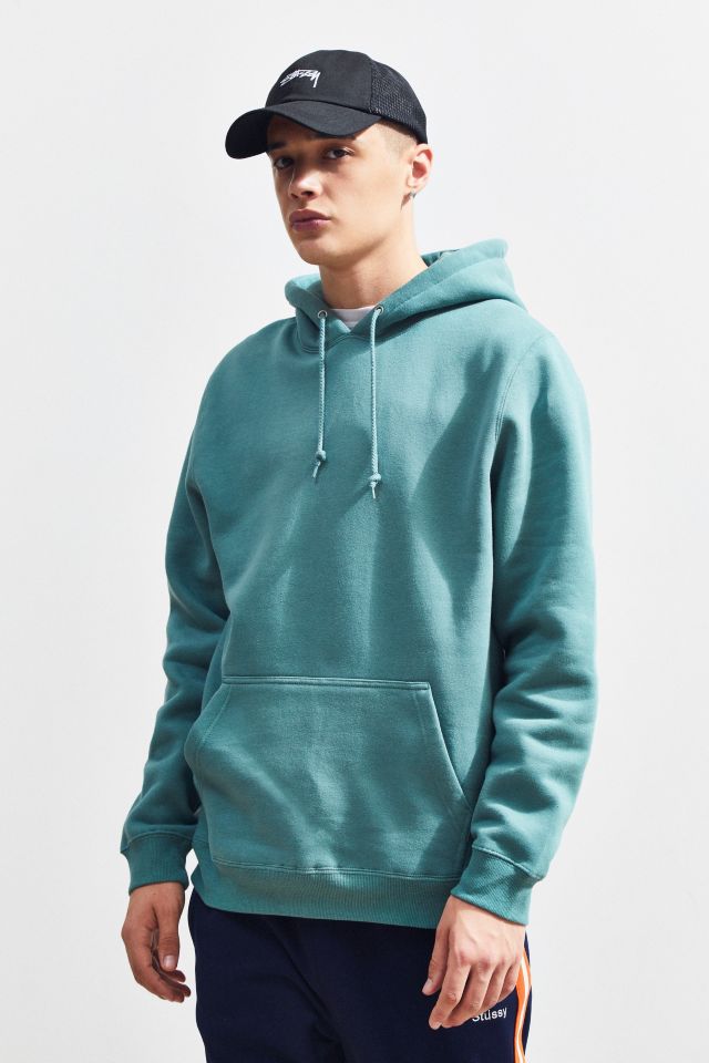 Stussy Stock Applique Green Hoodie Sweatshirt #1