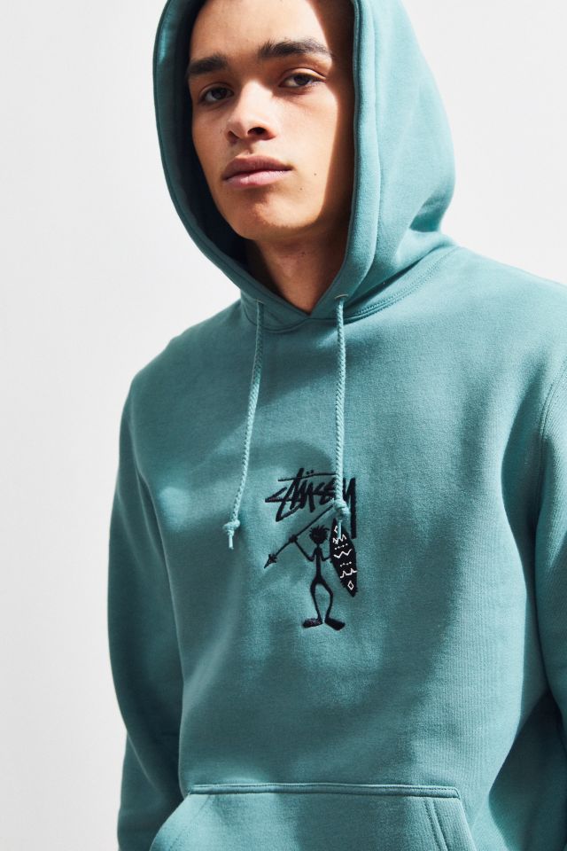 Stussy discount green sweatshirt