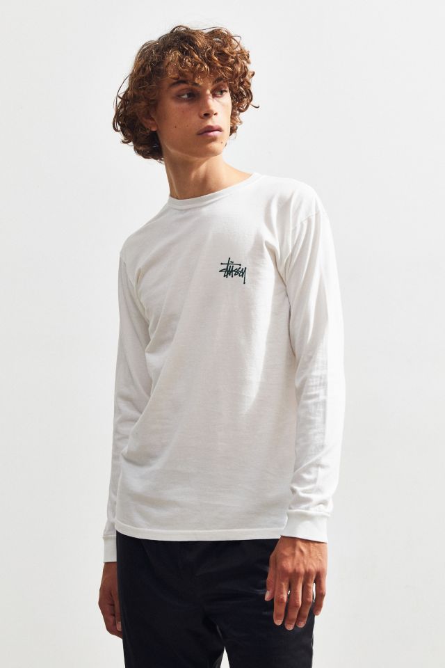 Stussy Logo Solid Long Sleeve Tee #1