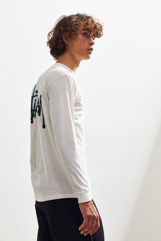 Stussy Logo Solid Long Sleeve Tee #3