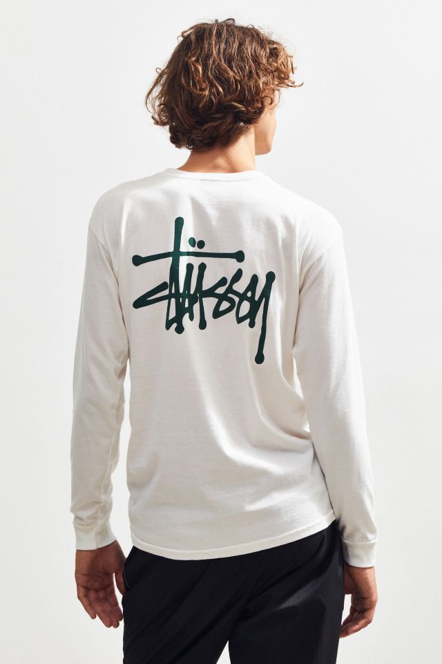 Stussy Logo Solid Long Sleeve Tee #4