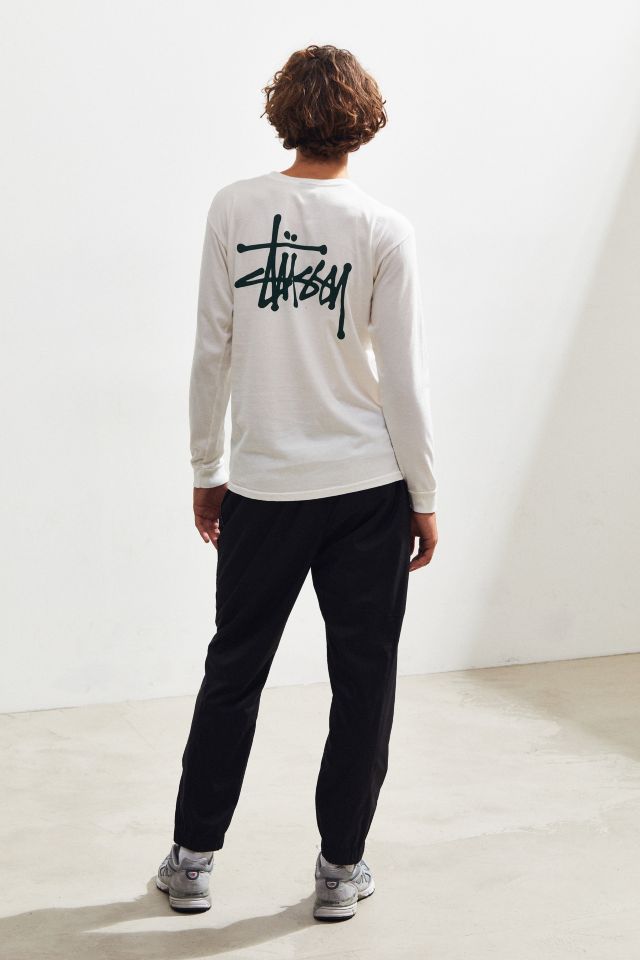 Stussy Logo Solid Long Sleeve Tee #5