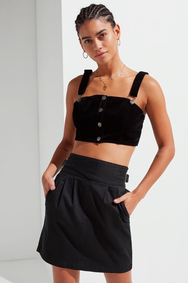 UO Pleated Buckle Mini Skirt