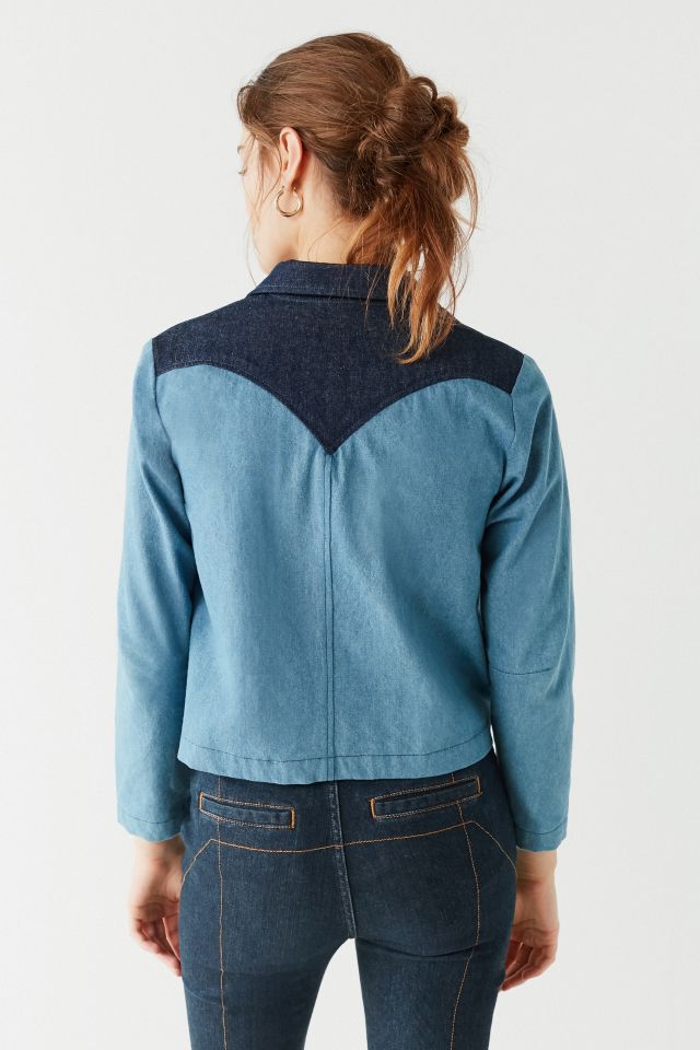 Lykke Wullf Two-Tone Denim Ranch Jacket #1