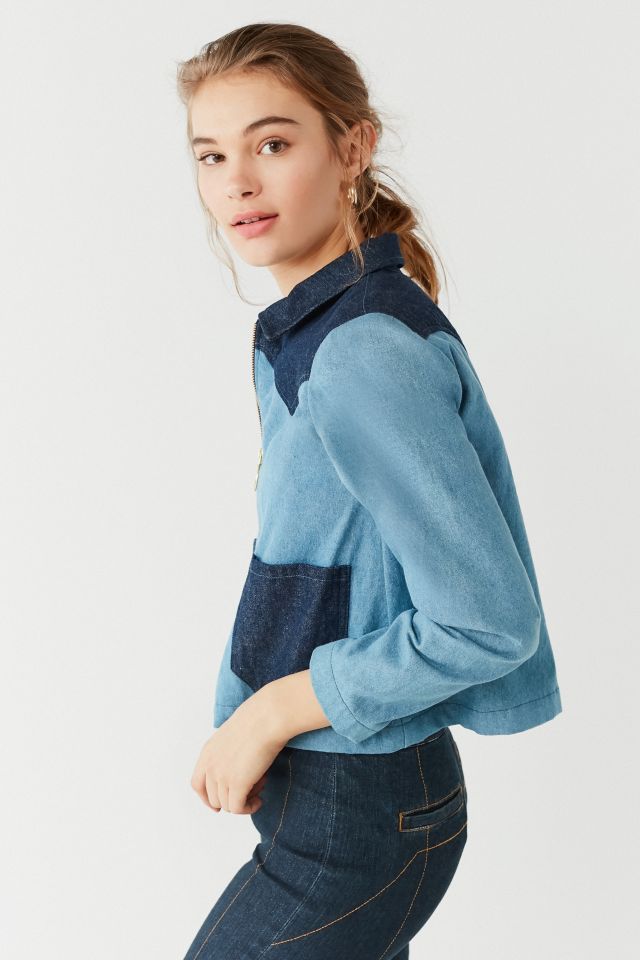 Lykke Wullf Two-Tone Denim Ranch Jacket #2