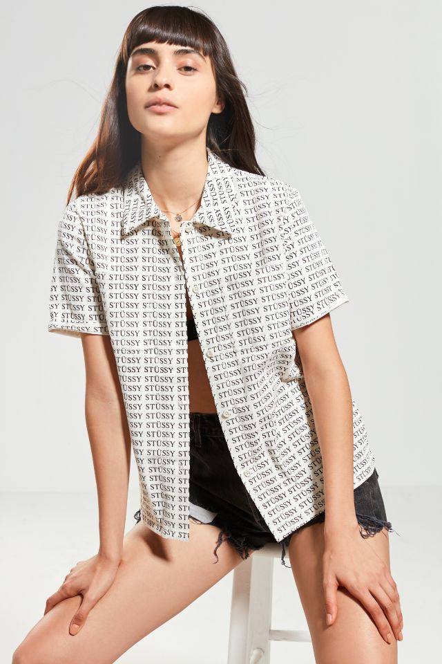 Stussy Eva Printed Corduroy Button-Down Shirt