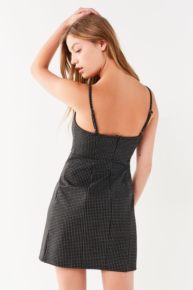 UO Plaid Ponte Mini Dress #2