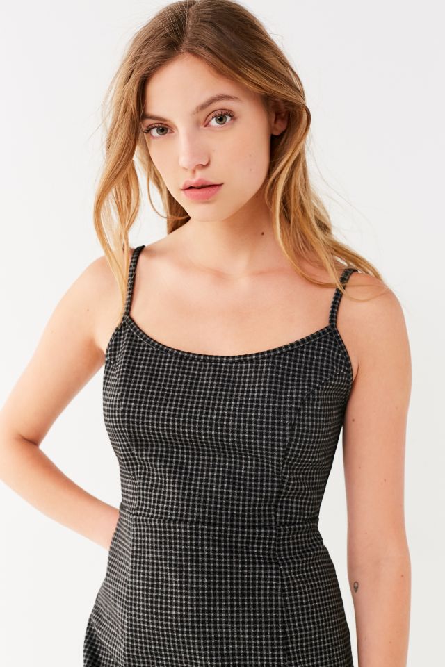 UO Plaid Ponte Mini Dress #3