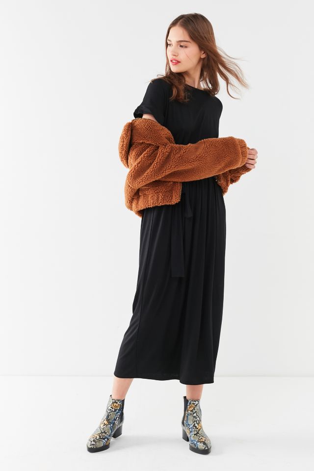 Robe t-shirt longue à ceinture UO #2