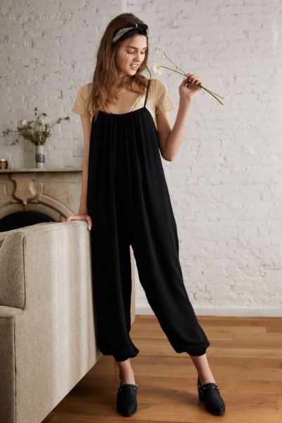 UO Slouchy Leg Cropped Jumpsuit