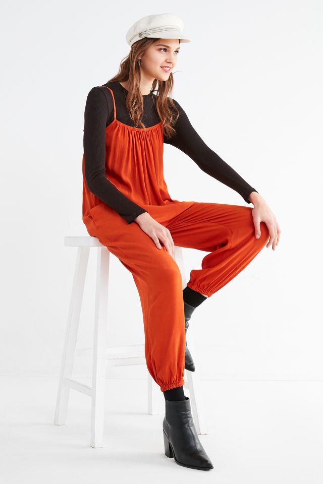 UO Slouchy Leg Cropped Jumpsuit
