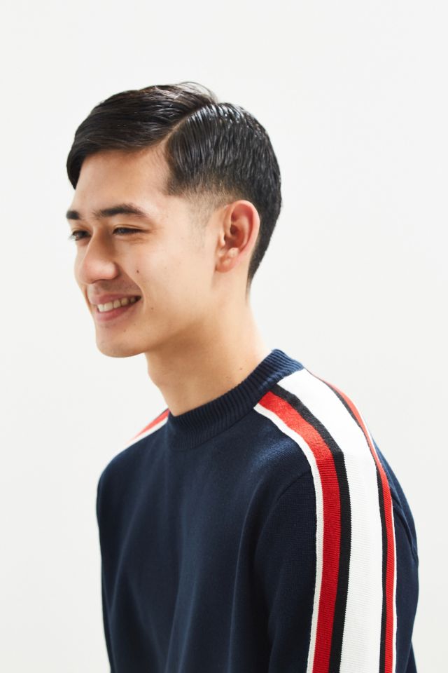 UO Navy Taped Sweater #2