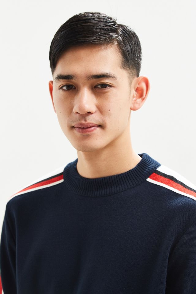 UO Navy Taped Sweater #4