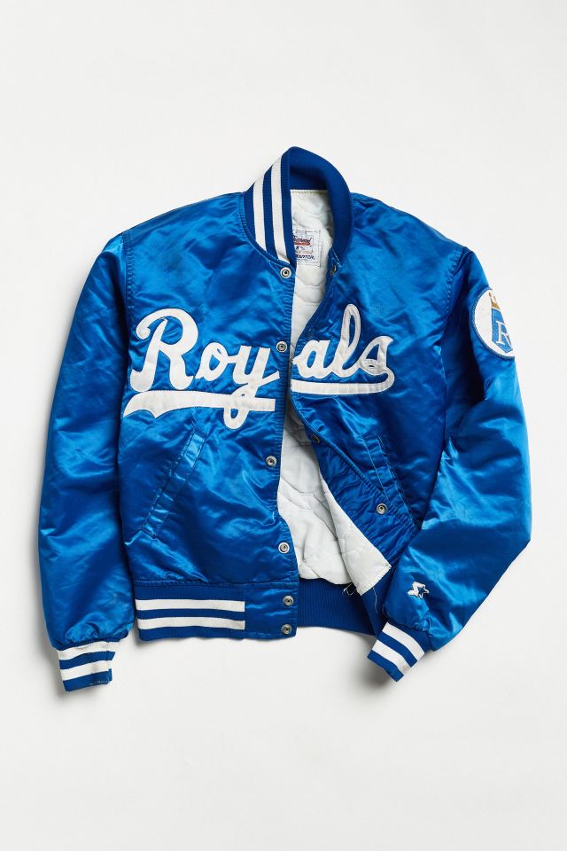 Urban Outfitters Vintage Starter Kansas City Royals Varsity Jacket in Blue  for Men