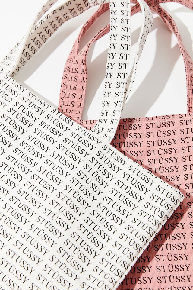 【Stussy】 正規品★ Woven Tote Bag Light Pink Stussy Woven Tote Bag Light Pink Men's - SS25 - US