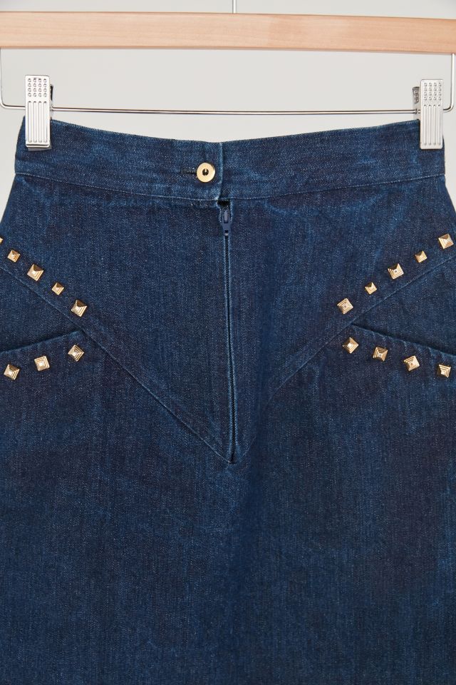 Vintage ‘90s Studded Denim Skirt #1