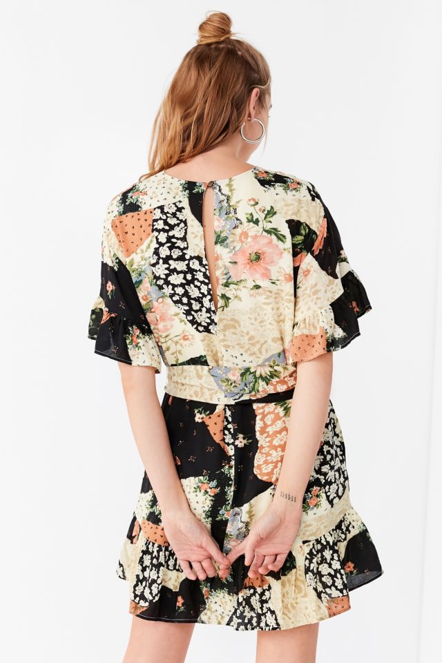 UO Suddenly Spring Ruffle Tie Dress #3