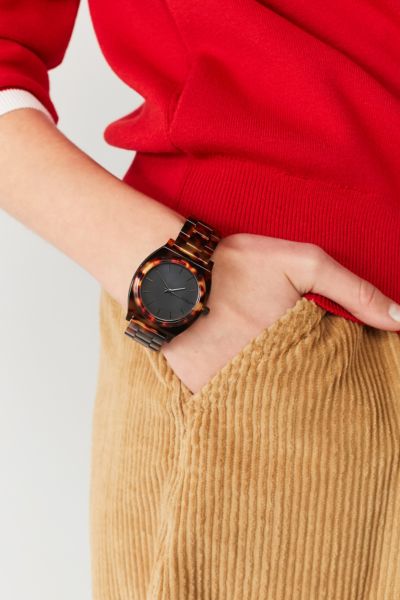 Nixon Time Teller Acetate Tortoiseshell Watch | Urban Outfitters