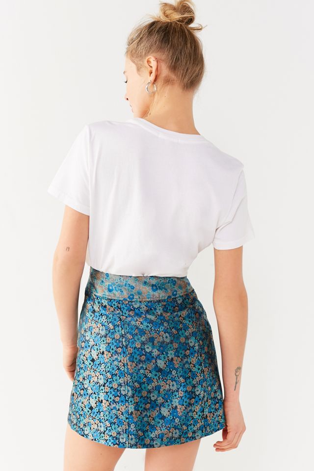 UO Western Floral Button-Down Skirt #1