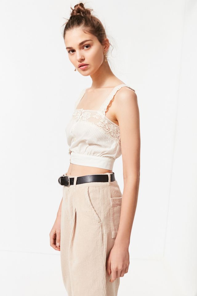 UO Jilly Ann Button-Down Lace Cami #3