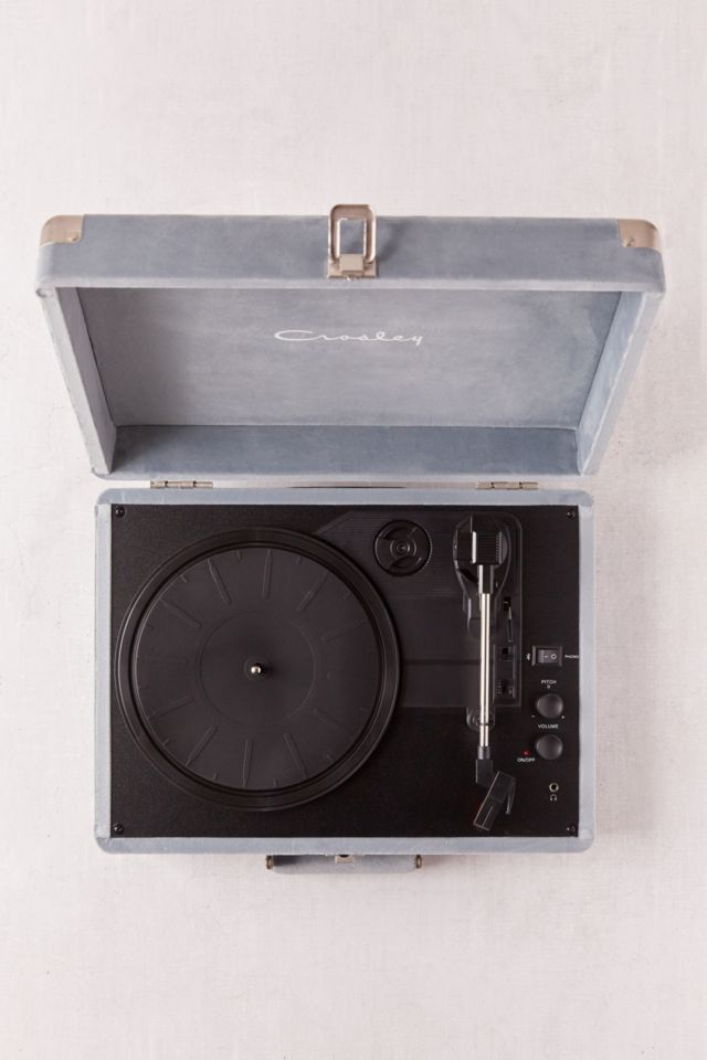 Crosley UO Exclusive Slate Velvet Cruiser Bluetooth Record Player #1