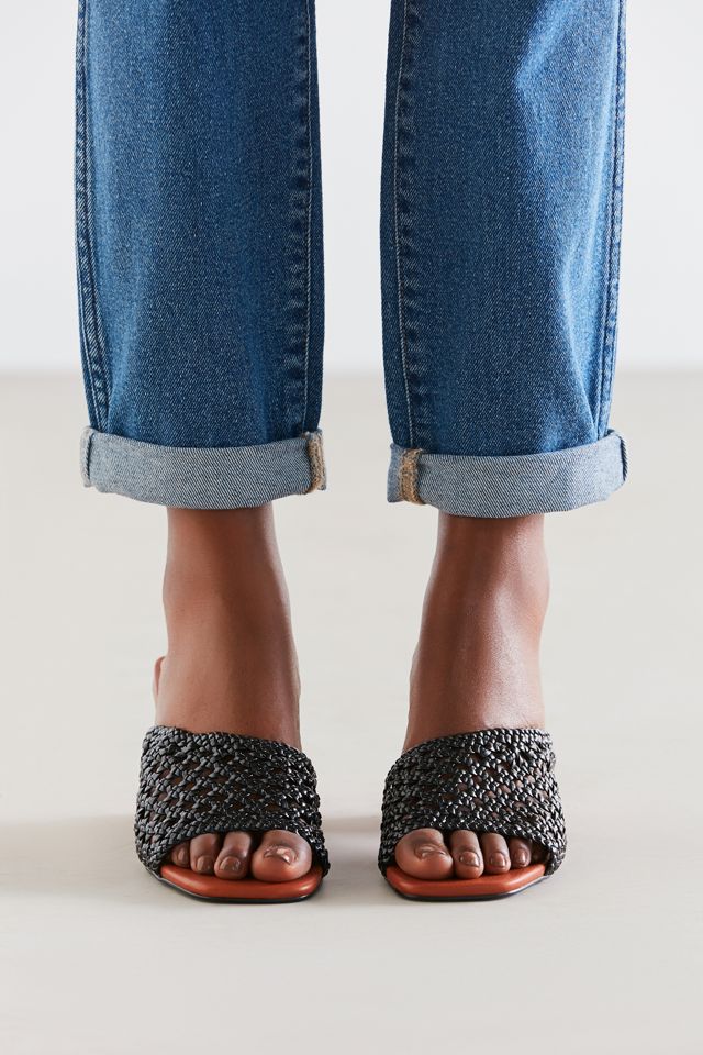 Intentionally Blank Roll Woven Mule Heel #1