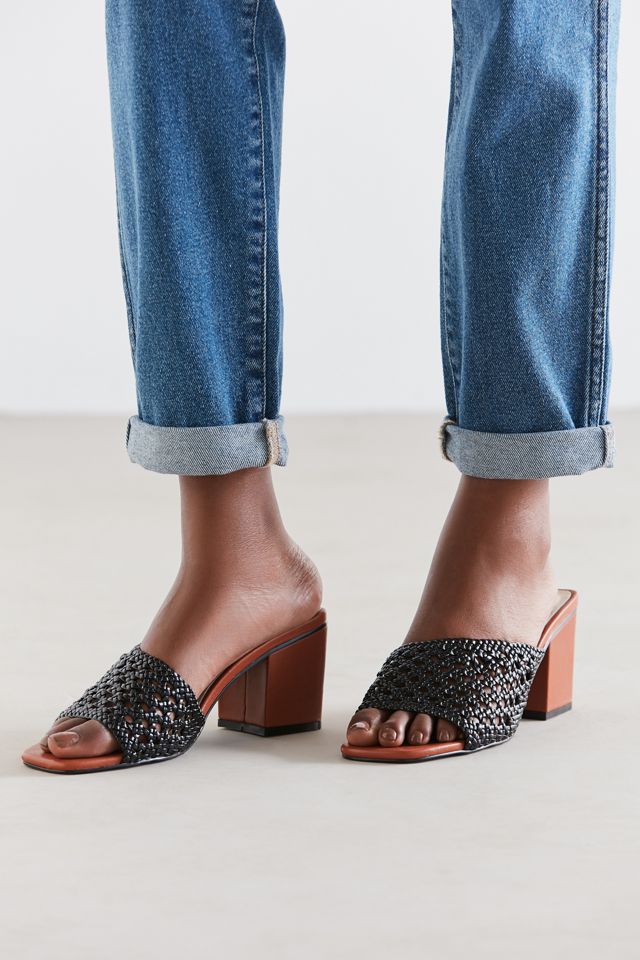 Intentionally Blank Roll Woven Mule Heel #3