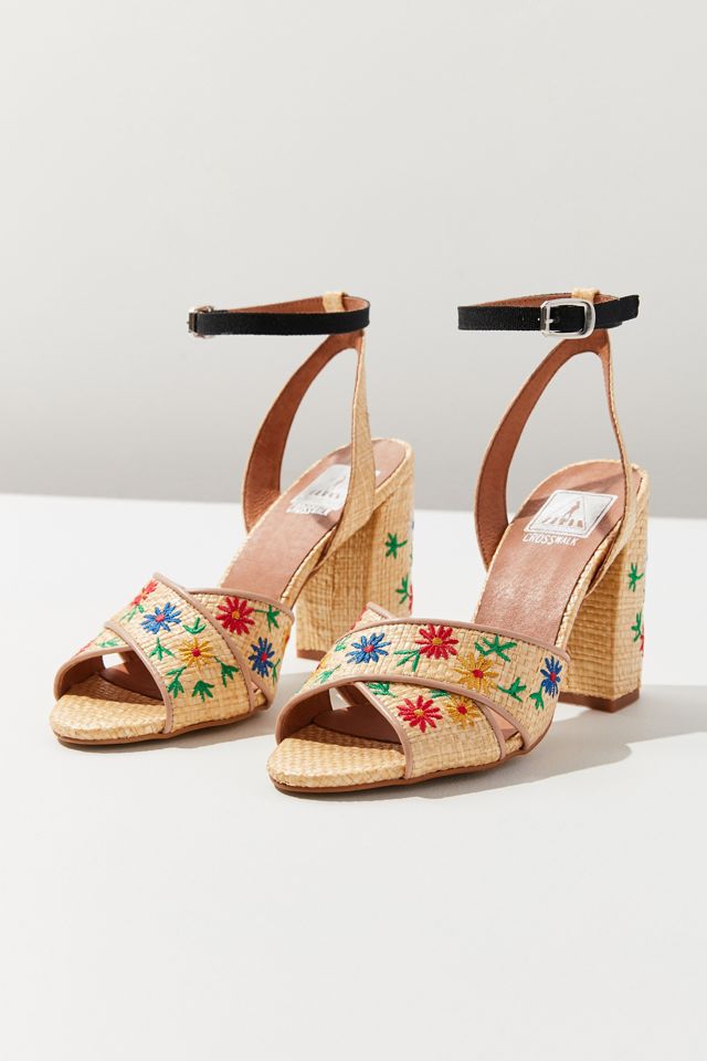 Crosswalk Oralisa Raffia Floral Heel #1
