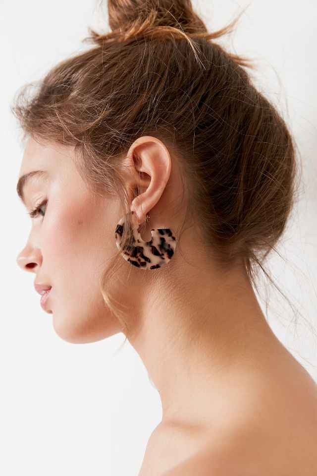 Boucle d'Oreille Créole Écaille Audacieuse