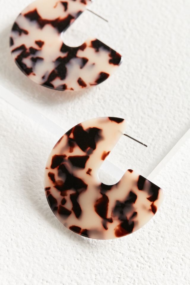 Boucle d'Oreille Créole Écaille Audacieuse #1