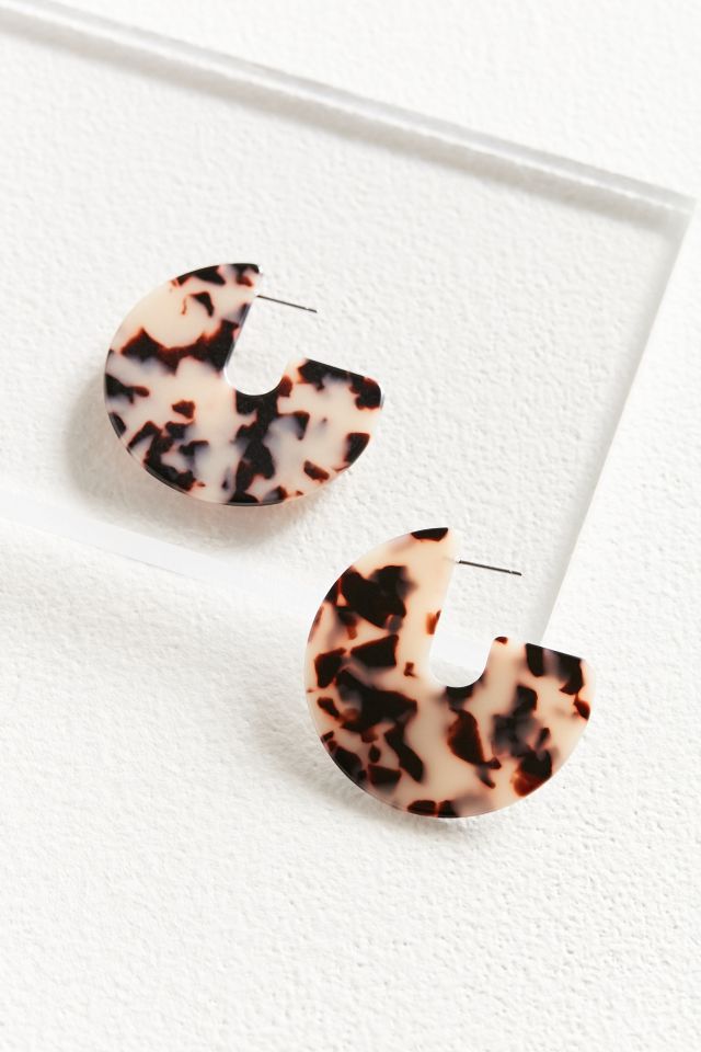 Boucle d'Oreille Créole Écaille Audacieuse #2