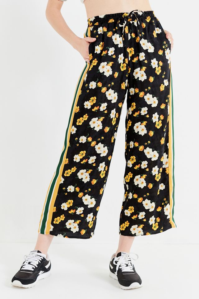 UO Side Striped Satin Track Pant #1