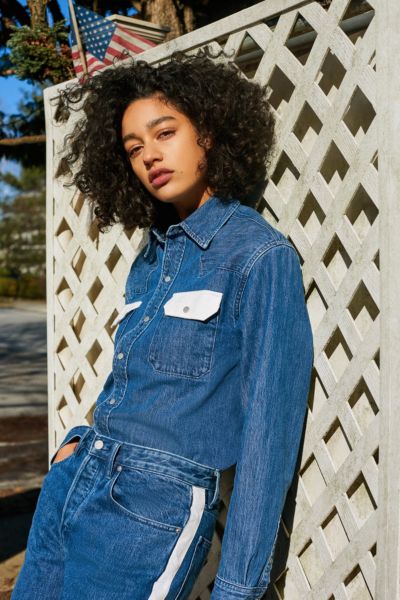 Calvin Klein Western Contrast Button-Down Shirt | Urban Outfitters